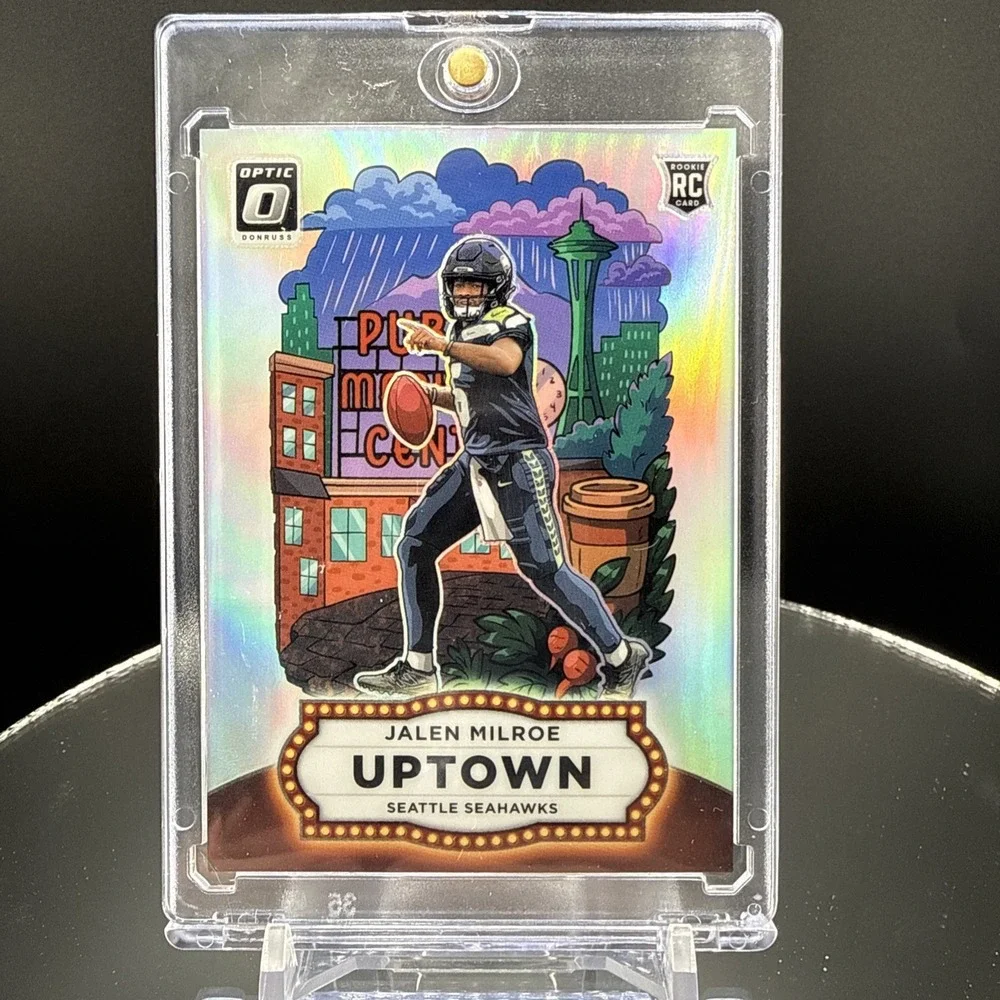 2025 Panini Donruss Optic- Jalen Milroe (RC) #10 Uptown Case Hit SSP Seahawks